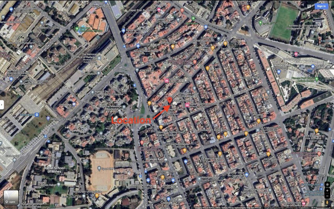 Luxury Apartment 3 Bedroom In The Heart Of Agdal Near Arribat Center Rabat Exteriör bild